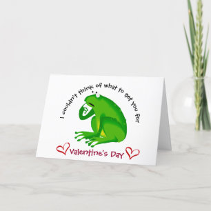 VAlentiner Day Spaß, niedliche Frog Card Feiertagskarte