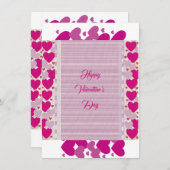 Valentiner Freund Lila Hearts Romantischer Zitat (Vorne/Hinten)