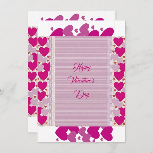 Valentiner Freund Lila Hearts Romantischer Zitat (Vorne/Hinten)