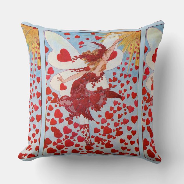 Valentiner Herzblüte Kissen (Vorderseite)