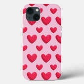 Valentiner Hintergrund mit Herz-Liebe Case-Mate iPhone Hülle (Rückseite)