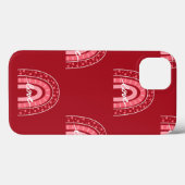 Valentiner Hintergrund mit Herz-Liebe Case-Mate iPhone Hülle (Rückseite (Horizontal))
