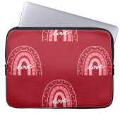 Valentiner Hintergrund mit Herz-Liebe Laptopschutzhülle (Vorderseite)