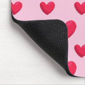 Valentiner Hintergrund mit Herz-Liebe Mousepad (Ecke)
