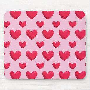 Valentiner Hintergrund mit Herz-Liebe Mousepad