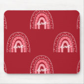 Valentiner Hintergrund mit Herz-Liebe Mousepad (Vorne)