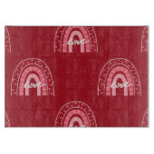 Valentiner Hintergrund mit Herz-Liebe Schneidebrett (Vorderseite)