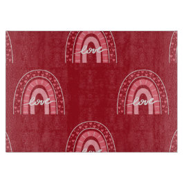 Valentiner Hintergrund mit Herz-Liebe Schneidebrett