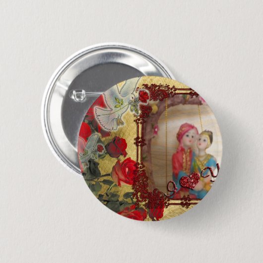 Valentiner Liebhaber Button (Vorne & Hinten)