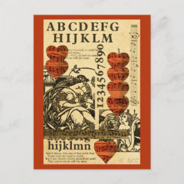 Valentiner Musikherzen Feiertagspostkarte