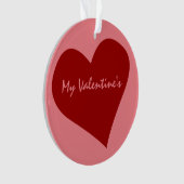 Valentiner Ornament Maßgeschneiderte Liebe Ornamen (Vorderseite)