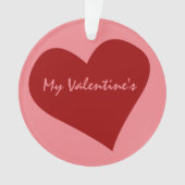 Valentiner Ornament Maßgeschneiderte Liebe Ornamen (Vorderseite)