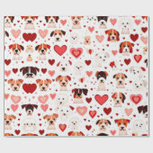 Valentiner Tagesherzen Wrapping Paper Geschenkpapier (Flach)