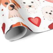 Valentiner Tagesherzen Wrapping Paper Geschenkpapier (Rolleneckpunkt)