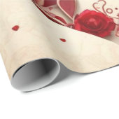 Valentiner Tagesherzen Wrapping Paper Geschenkpapier (Rolleneckpunkt)