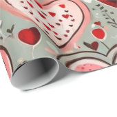 Valentiner Tagesherzen Wrapping Paper Geschenkpapier (Rolleneckpunkt)