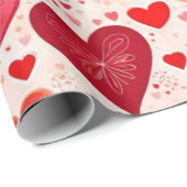 Valentiner Tagesherzen Wrapping Paper Geschenkpapier (Rolleneckpunkt)