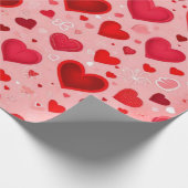 Valentiner Tagesherzen Wrapping Paper Geschenkpapier (Ecke)