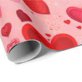 Valentiner Tagesherzen Wrapping Paper Geschenkpapier (Rolleneckpunkt)