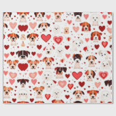 Valentiner Tagesherzen Wrapping Paper Geschenkpapier (Flach)
