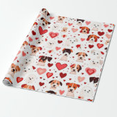 Valentiner Tagesherzen Wrapping Paper Geschenkpapier (Ungerollt)