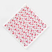Valentiner Tagesverkauf nahtlose Musterherzen Matt Serviette (Ecke)