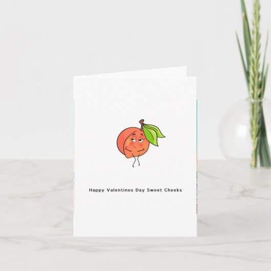 Valentinerkarte - süße Wangen, individuelle Karte (Vorderseite)
