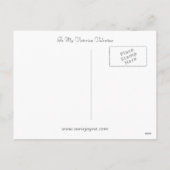 Valentinerkrankung Feiertagspostkarte (Rückseite)