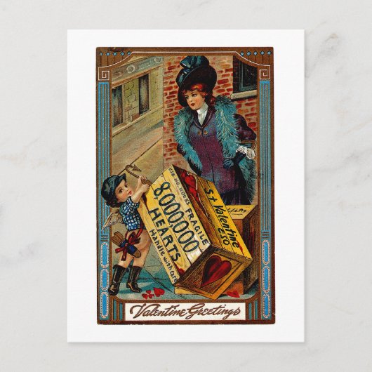 Valentinerkrankung Feiertagspostkarte (Vorderseite)