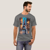 ValentineRomc Klassiker Design retro T-Shirt (Vorne ganz)
