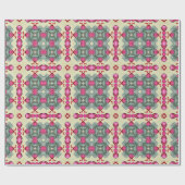 Valentinerrot-herzen romananz abstraktes muster 3 geschenkpapier (Flach)