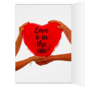 Valentines 2025 Day Liebe ist in der Aircard (Innen (Links))