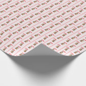 Valentine's Armadillo Wrapping Paper Geschenkpapier (Ecke)
