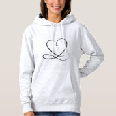 Valentine's Ash Women's Basic Hooded Sweatshirt (Vorderseite)