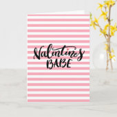 Valentine's Babe mit KJV-Schrift und -Botschaft Karte (Gelbe Blume)