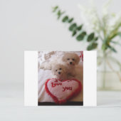 Valentines Babies Feiertagspostkarte (Stehend Vorderseite)
