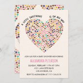 Valentines Baby Dusche Einladung Donner Herz (Vorne/Hinten)