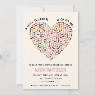 Valentines Baby Dusche Einladung Donner Herz