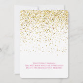 Valentine's Baby Shower Heart Balloons Einladung (Rückseite)