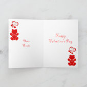 Valentines Bear Card Feiertagskarte (Innenseite)