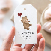 Valentines Bear Gift Tag Geschenkanhänger