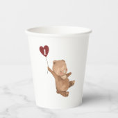 Valentines Bear Pappbecher (Vorderseite)
