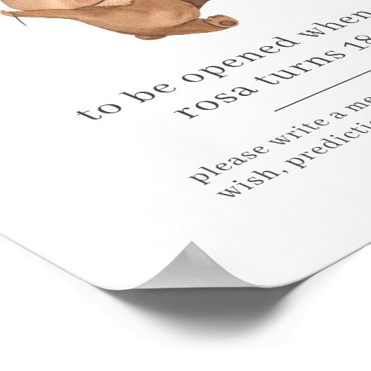 Valentines Bear Time Kapsel Poster (Ecke)