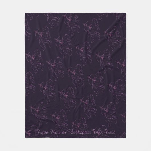 Valentines Blanket Cupid Liebe Custom Blankes Fleecedecke (Vorderseite)