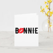 Valentines Bonnie Clyde Matching Couple Liebe Top  Karte (Gelbe Blume)