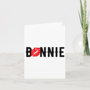 Valentines Bonnie Clyde Matching Couple Liebe Top Karte