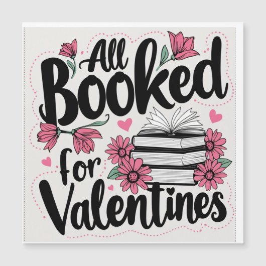 Valentine's Booking Day Magnetkarte (Vorderseite)