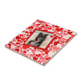Valentines Border Collie Hunde Herz Fliese (Seite)
