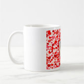 Valentines Border Collie Hunde Herz Kaffeetasse (Links)
