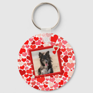 Valentines Border Collie Hunde Herz Schlüsselanhänger